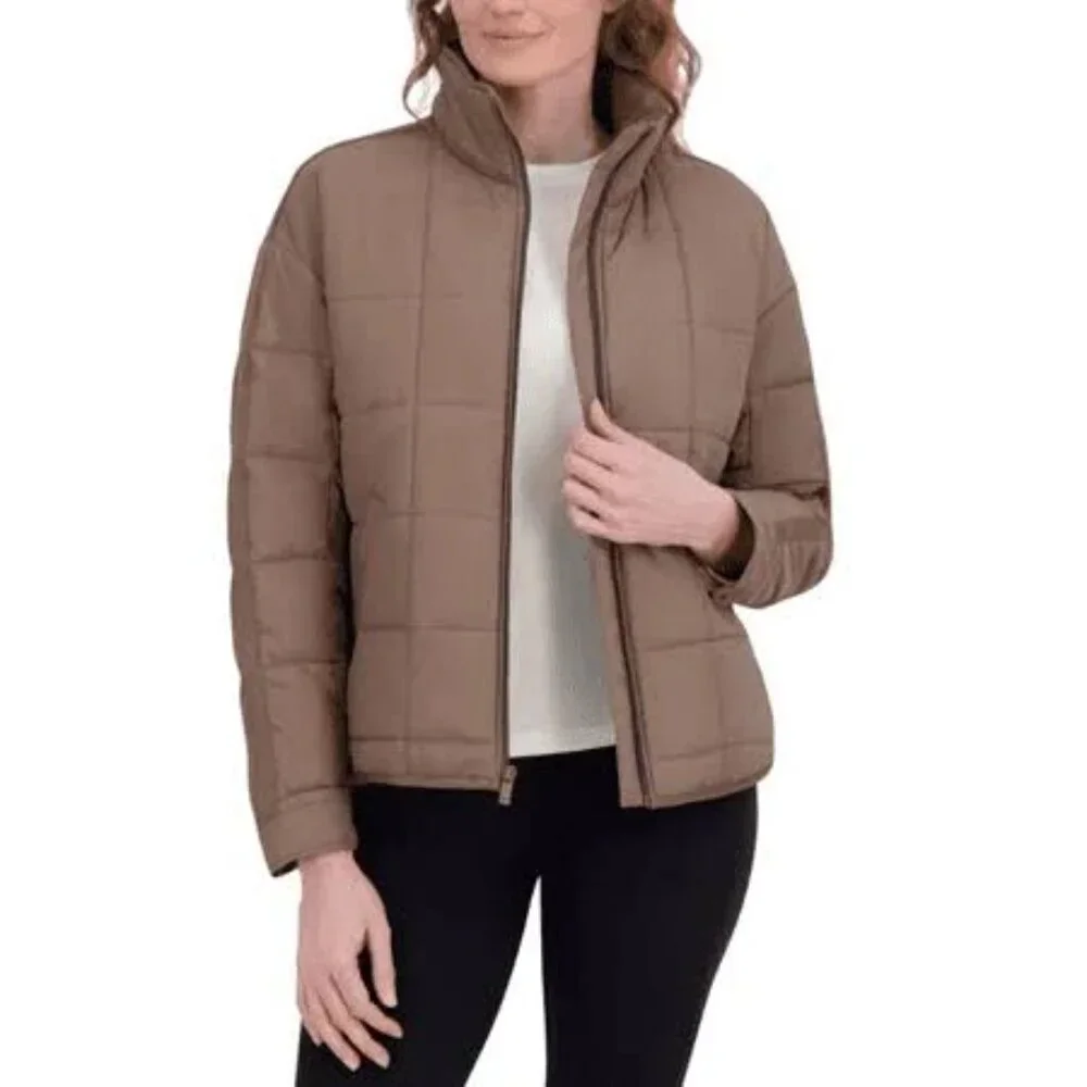 Roxy Women's Quilted Jacket, Brown - Picture 1 of 11